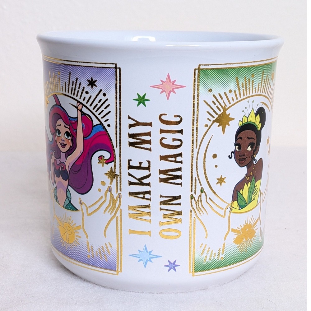Disney Princess I Make My Own Magic 20 oz Mug Ariel Tiana Cinderella Belle